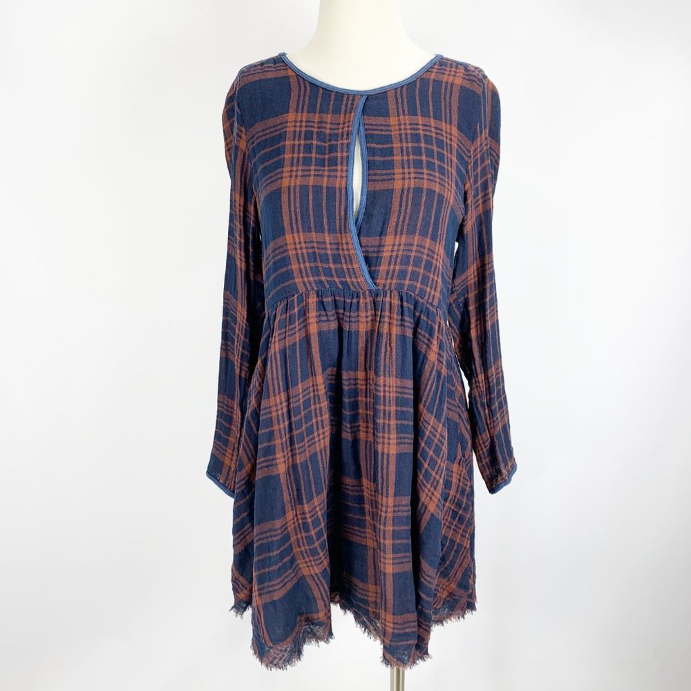 Paper Crane Anthropologie Small Navy Dress